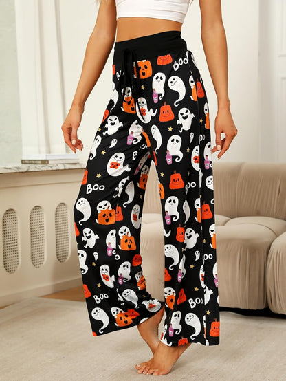 Women’s Halloween Pumpkin Pajama Pants