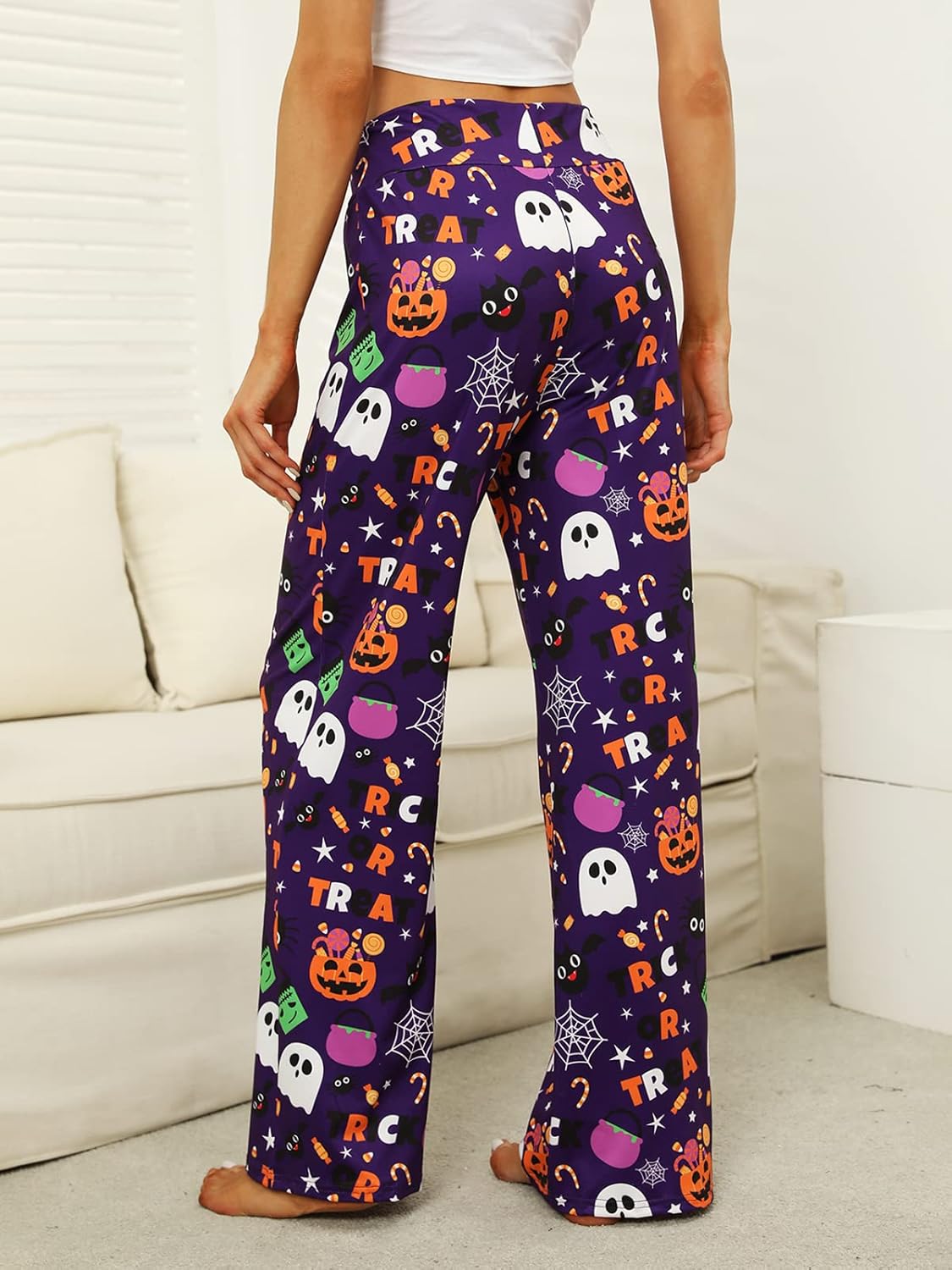 Women’s Halloween Pumpkin Pajama Pants