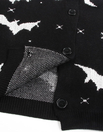 Women’s Halloween Pumpkin Cardigan – Cozy Knit Button Down Fall Sweater