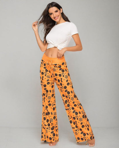 Women’s Halloween Pumpkin Pajama Pants