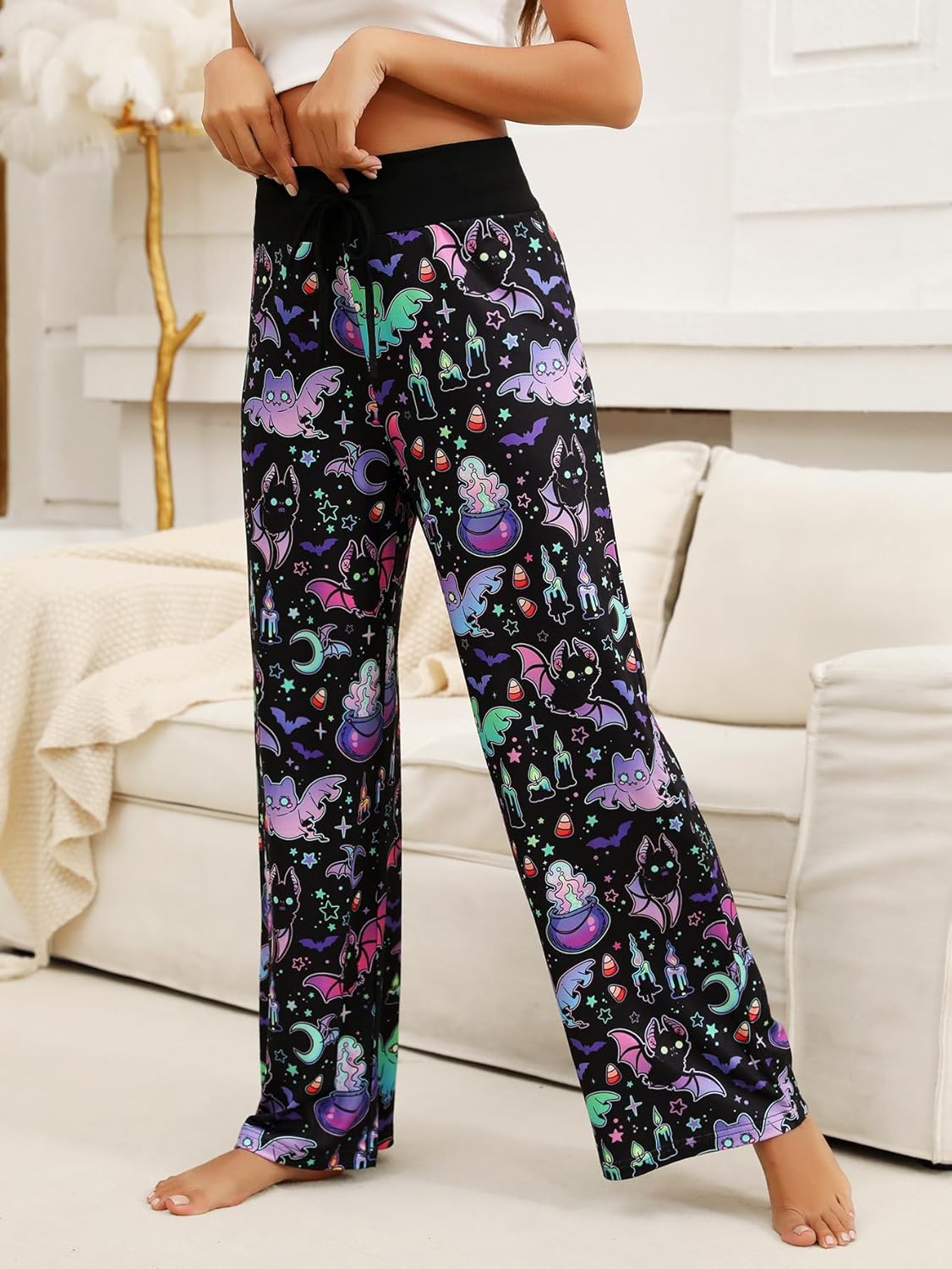 Women’s Halloween Pumpkin Pajama Pants