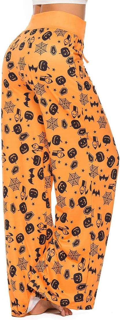 Women’s Halloween Pumpkin Pajama Pants