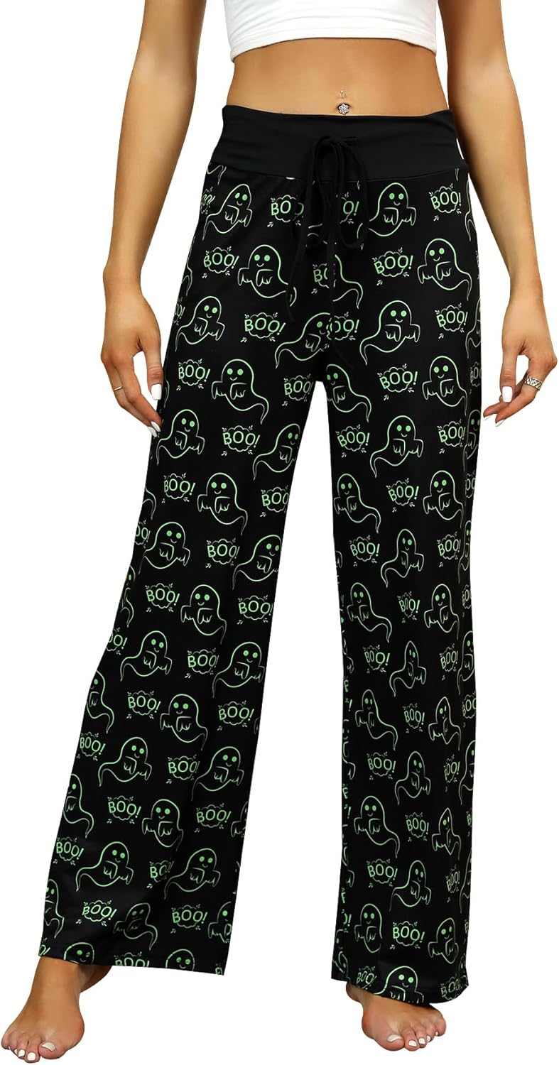 Women’s Halloween Pumpkin Pajama Pants