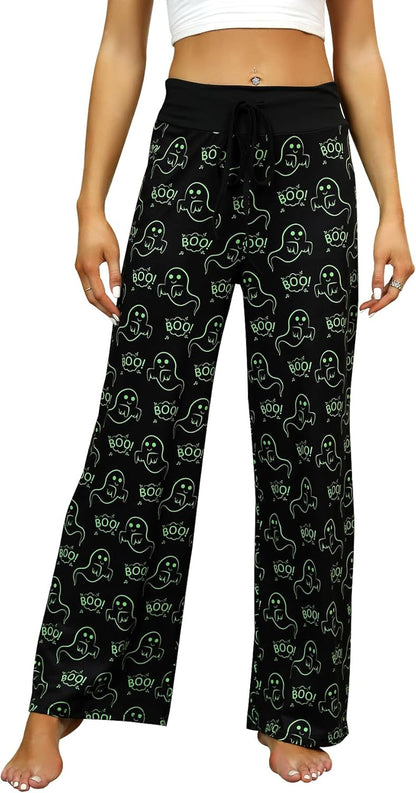 Women’s Halloween Pumpkin Pajama Pants