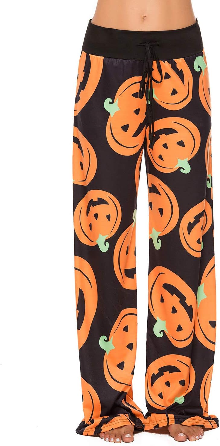 Women’s Halloween Pumpkin Pajama Pants