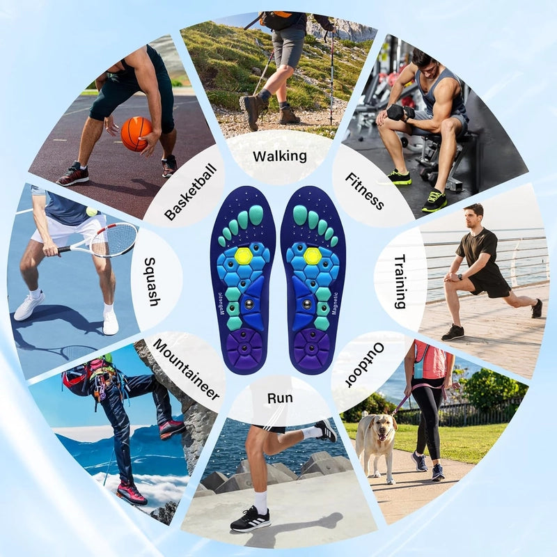Advanced Magnetic Insoles - Reduce Pain by Stimulating Acupressure Points