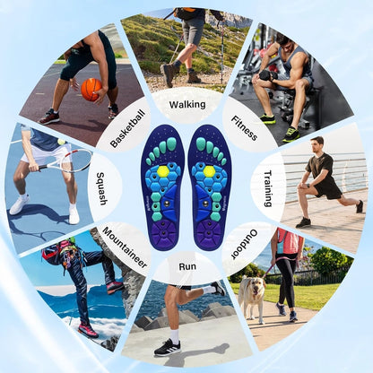 Advanced Magnetic Insoles - Reduce Pain by Stimulating Acupressure Points
