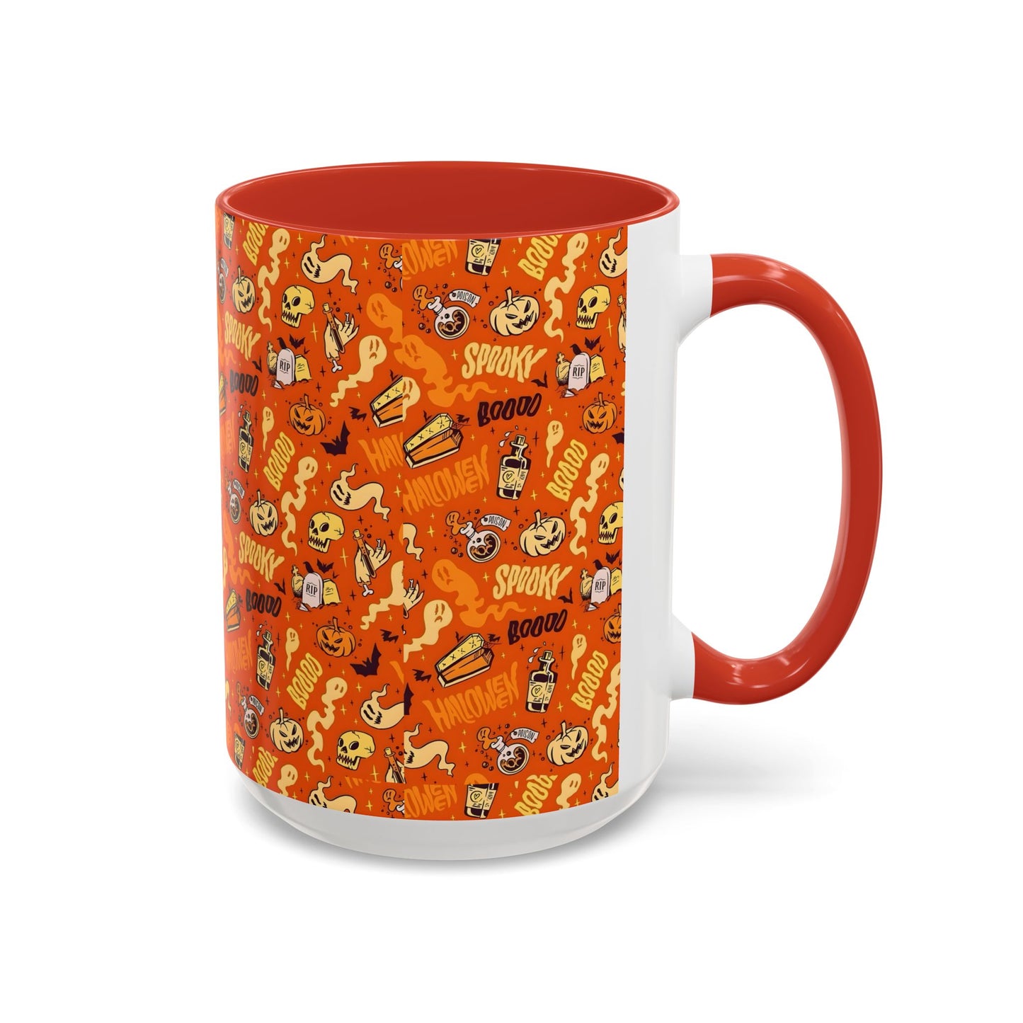 Halloween Coffee Mug Spooky Fall Accent Cup Trick or Treat Seasonal Drinkware Gift
