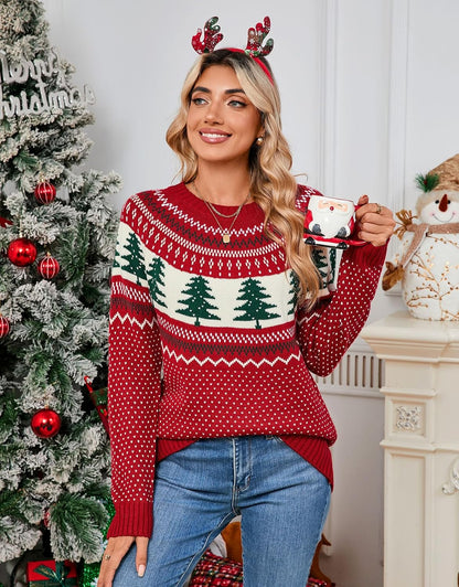 Stylish Halloween Skull Knit Sweater for Women