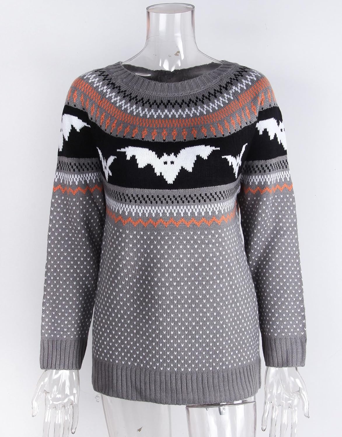 Stylish Halloween Skull Knit Sweater for Women