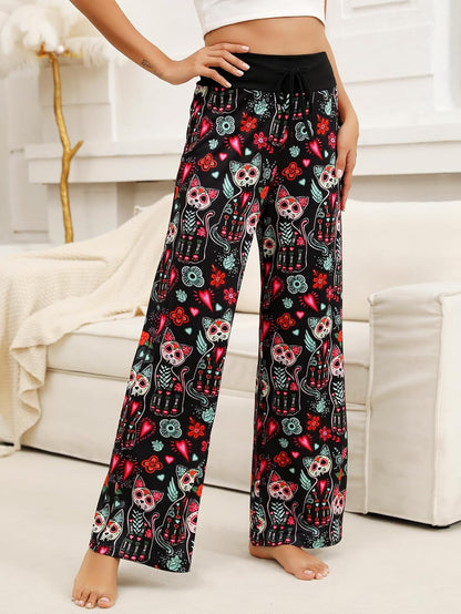 Women’s Halloween Pumpkin Pajama Pants