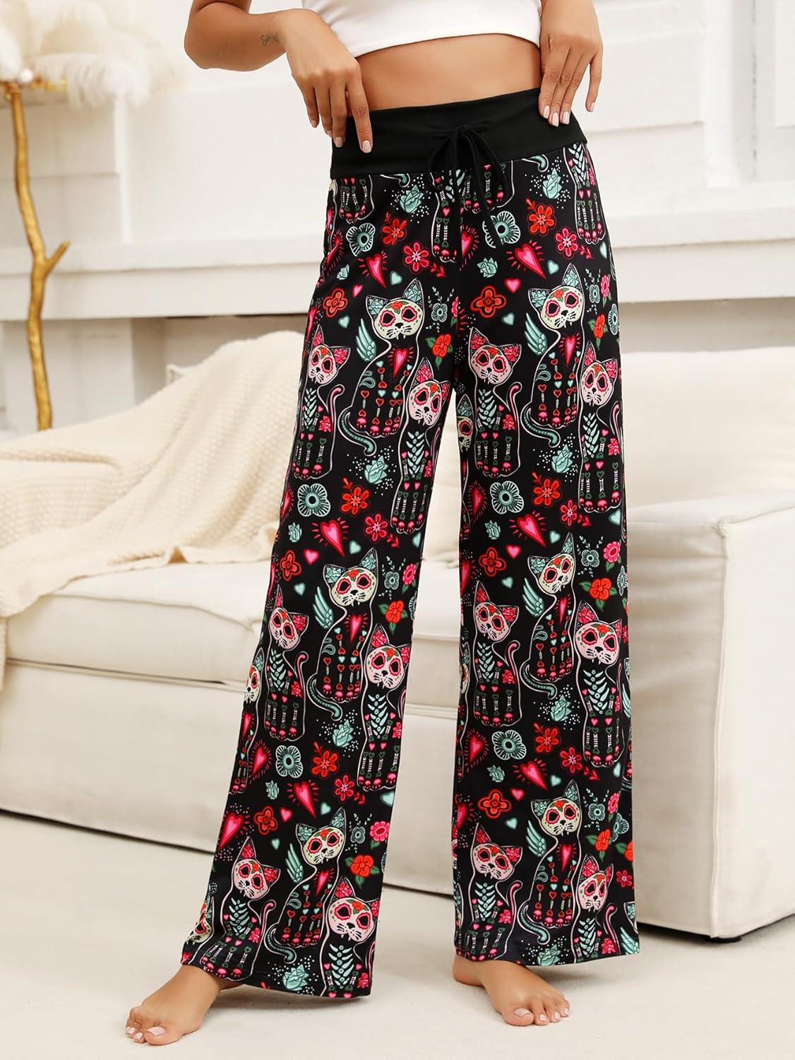 Women’s Halloween Pumpkin Pajama Pants