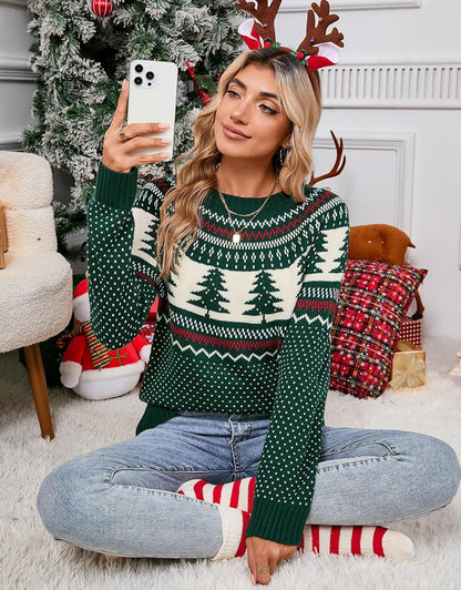 Stylish Halloween Skull Knit Sweater for Women