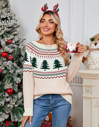 Stylish Halloween Skull Knit Sweater for Women