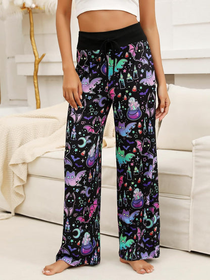 Women’s Halloween Pumpkin Pajama Pants