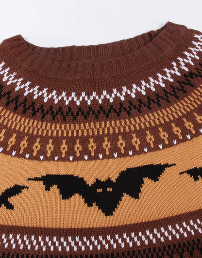 Stylish Halloween Skull Knit Sweater for Women