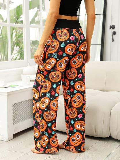 Women’s Halloween Pumpkin Pajama Pants