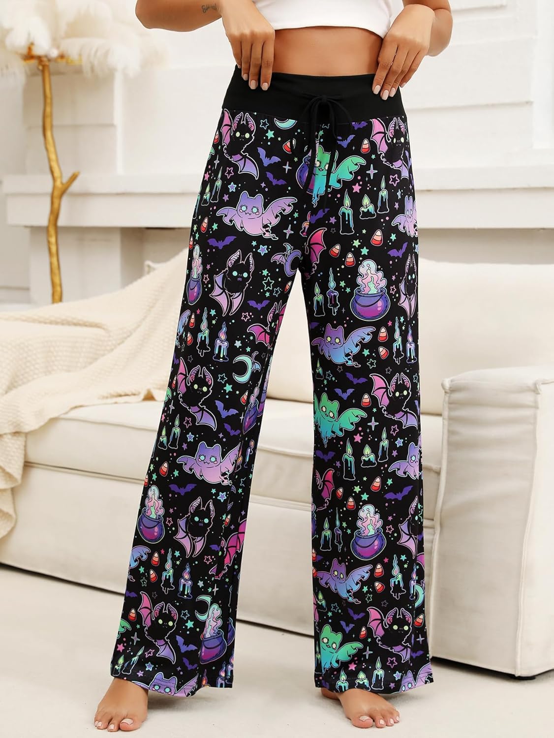 Women’s Halloween Pumpkin Pajama Pants