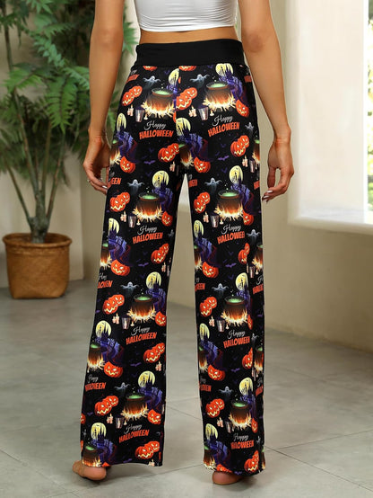 Women’s Halloween Pumpkin Pajama Pants