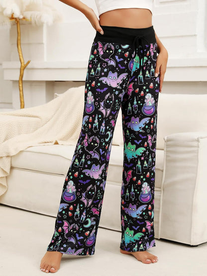 Women’s Halloween Pumpkin Pajama Pants