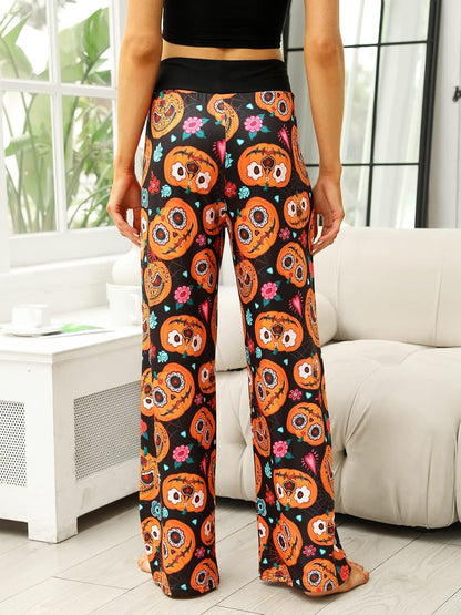 Women’s Halloween Pumpkin Pajama Pants