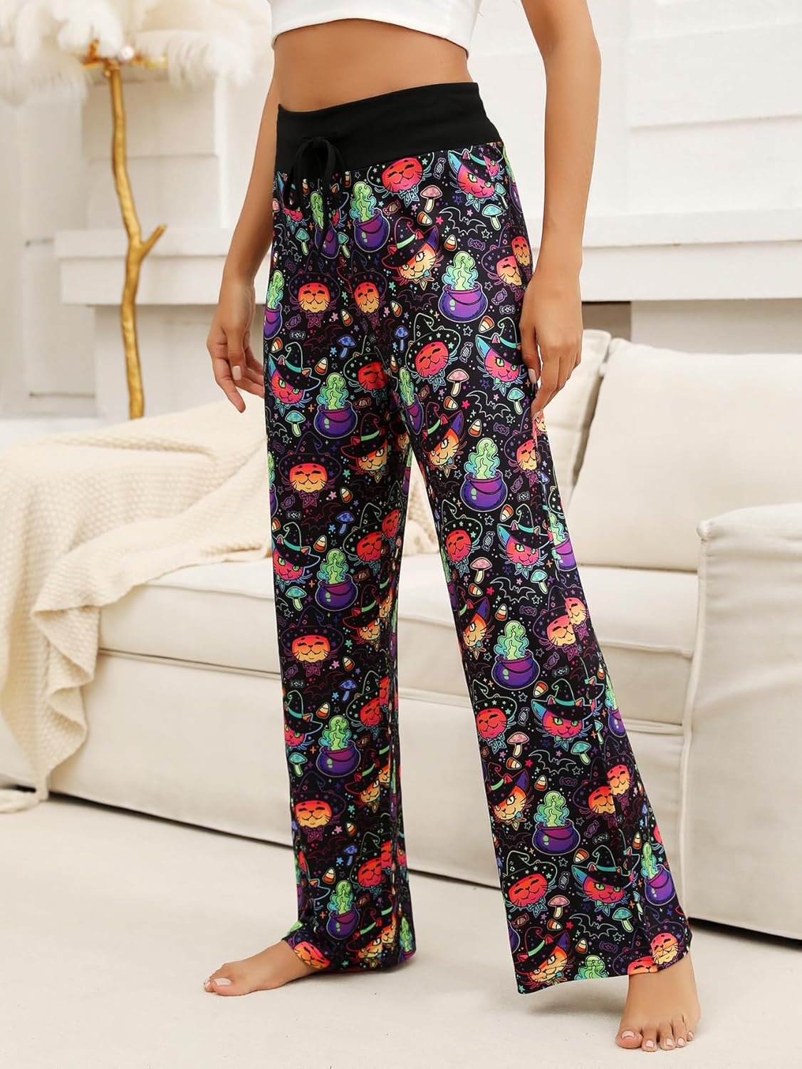 Women’s Halloween Pumpkin Pajama Pants