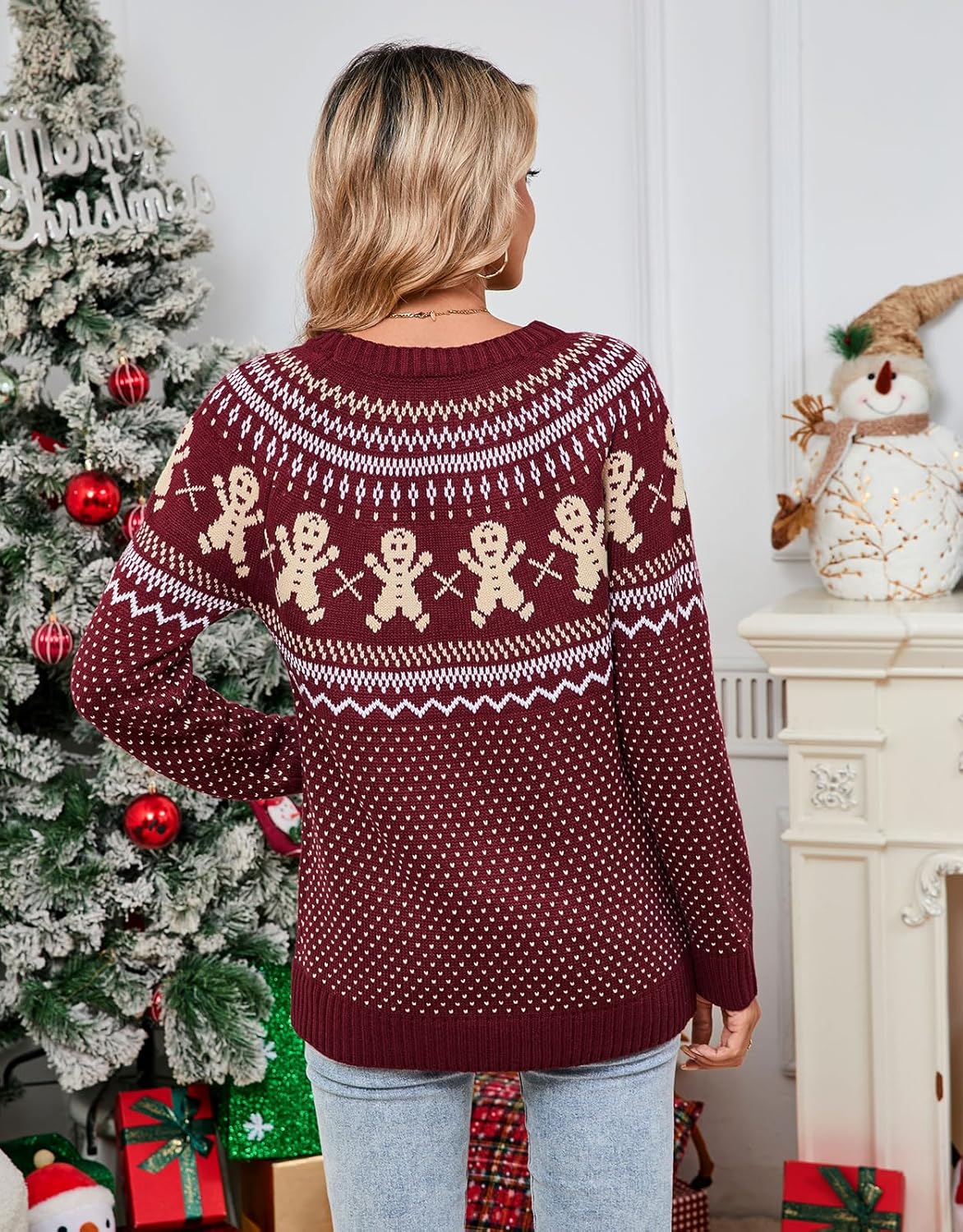 Stylish Halloween Skull Knit Sweater for Women