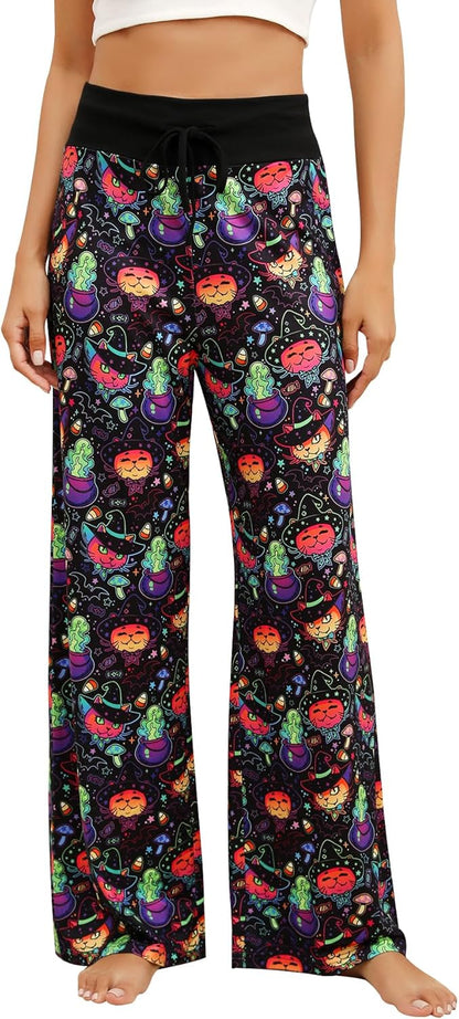 Women’s Halloween Pumpkin Pajama Pants