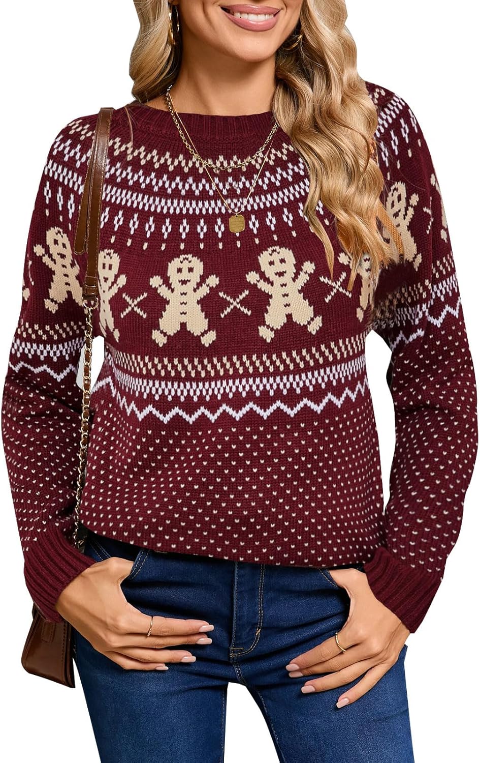 Stylish Halloween Skull Knit Sweater for Women