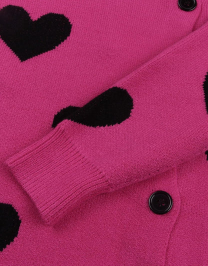 Women’s Halloween Pumpkin Cardigan – Cozy Knit Button Down Fall Sweater