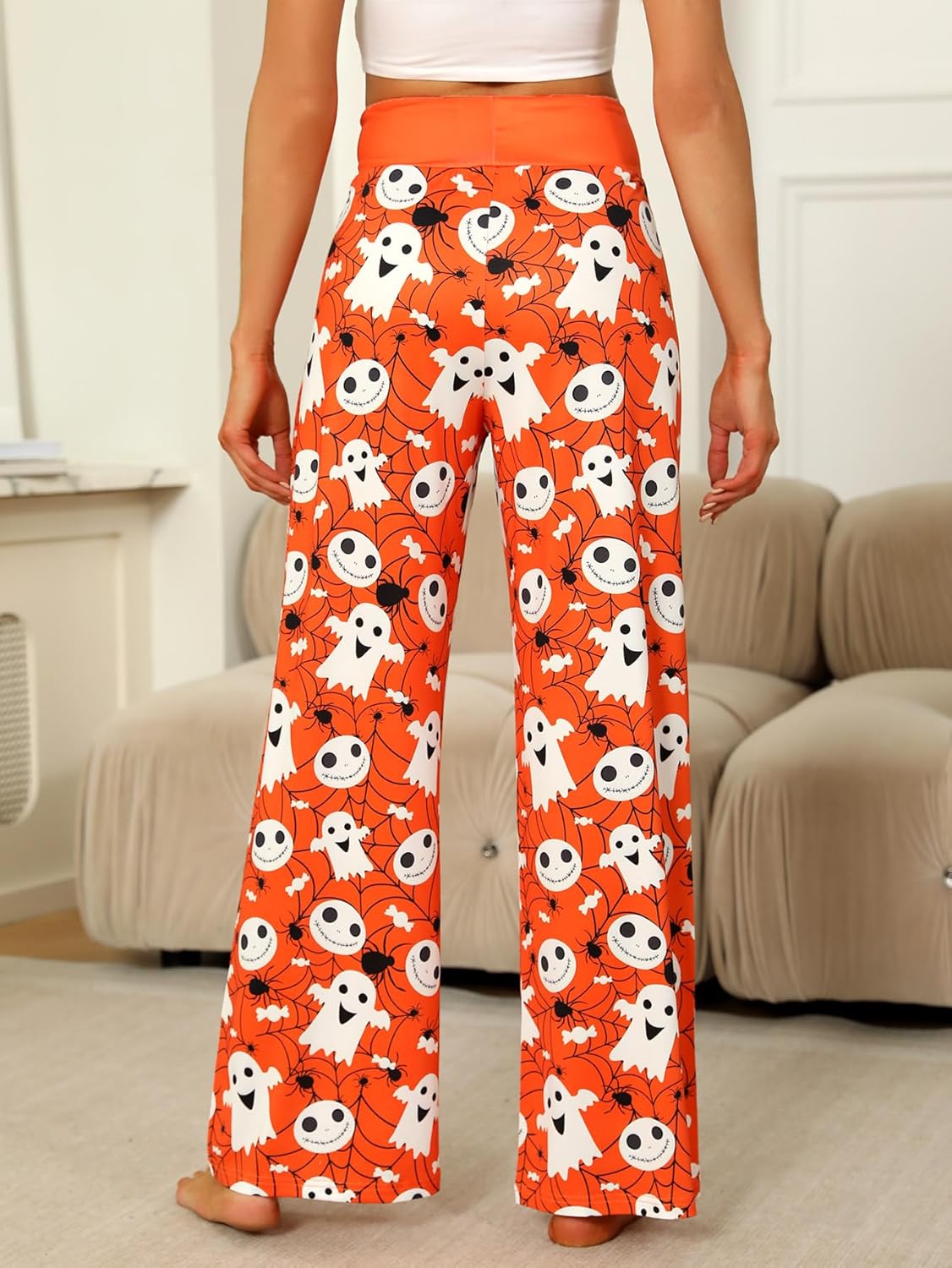 Women’s Halloween Pumpkin Pajama Pants