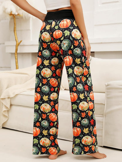 Women’s Halloween Pumpkin Pajama Pants