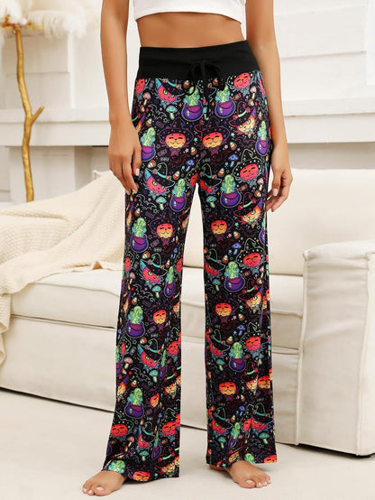Women’s Halloween Pumpkin Pajama Pants