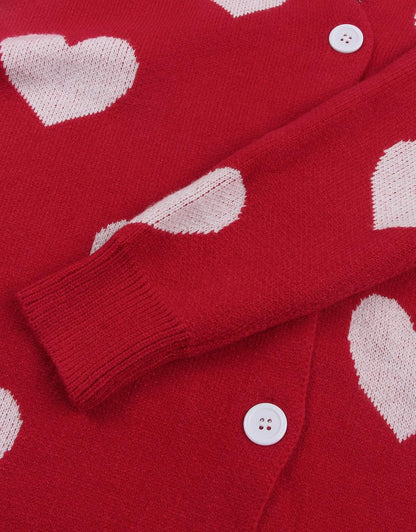 Women’s Halloween Pumpkin Cardigan – Cozy Knit Button Down Fall Sweater