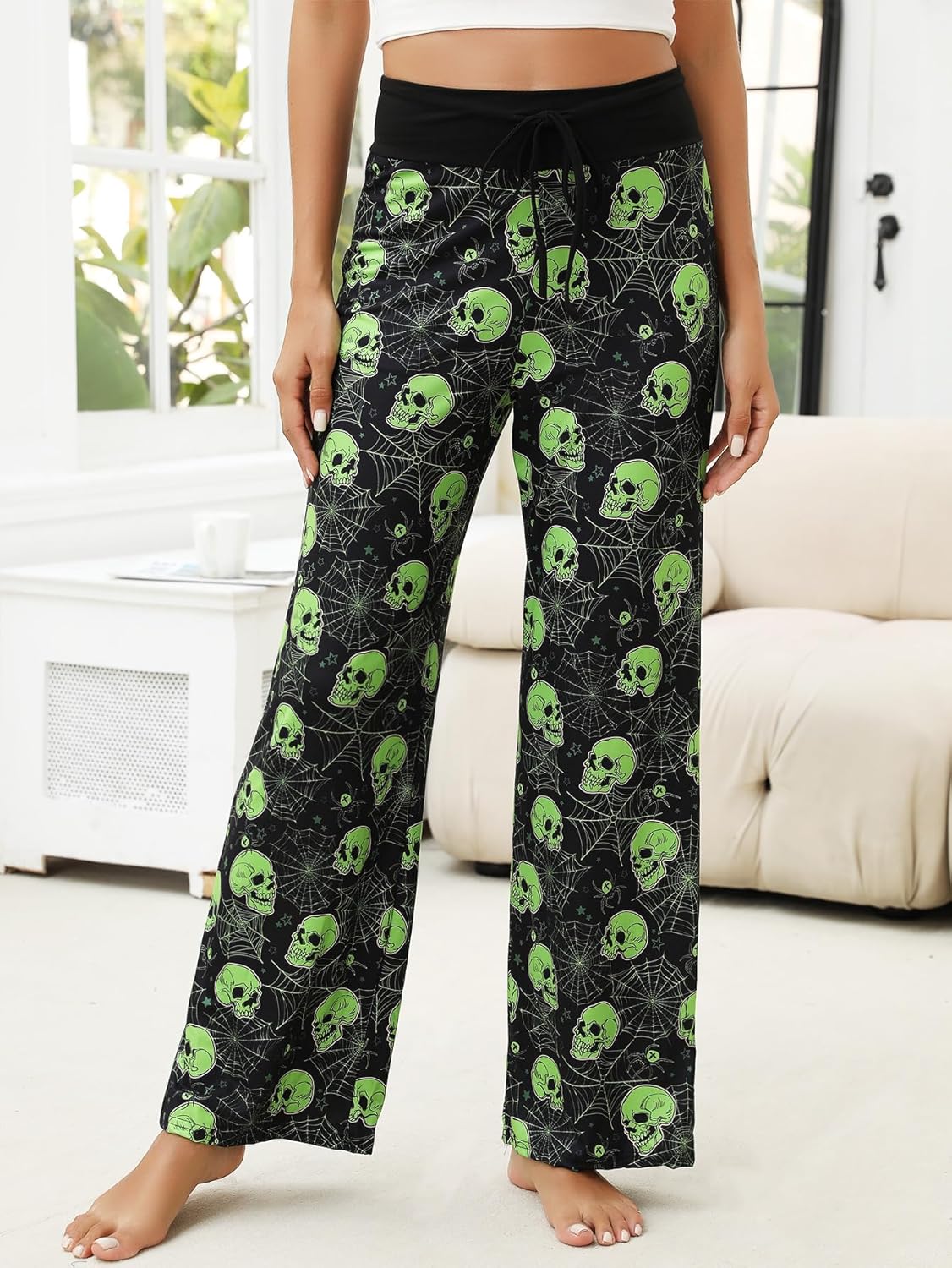 Women’s Halloween Pumpkin Pajama Pants