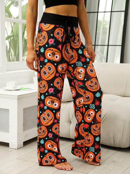 Women’s Halloween Pumpkin Pajama Pants