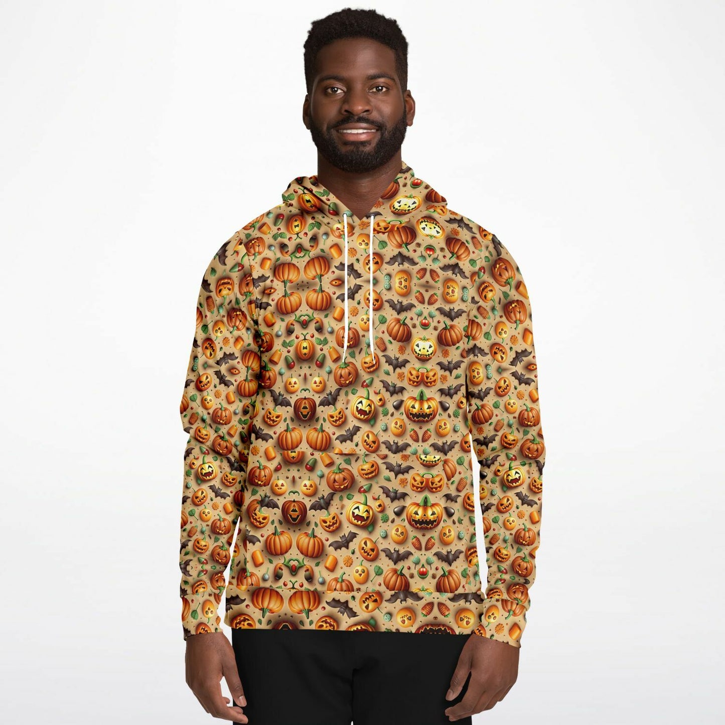 Halloween Laughing Pumpkin Athletic Hoodie