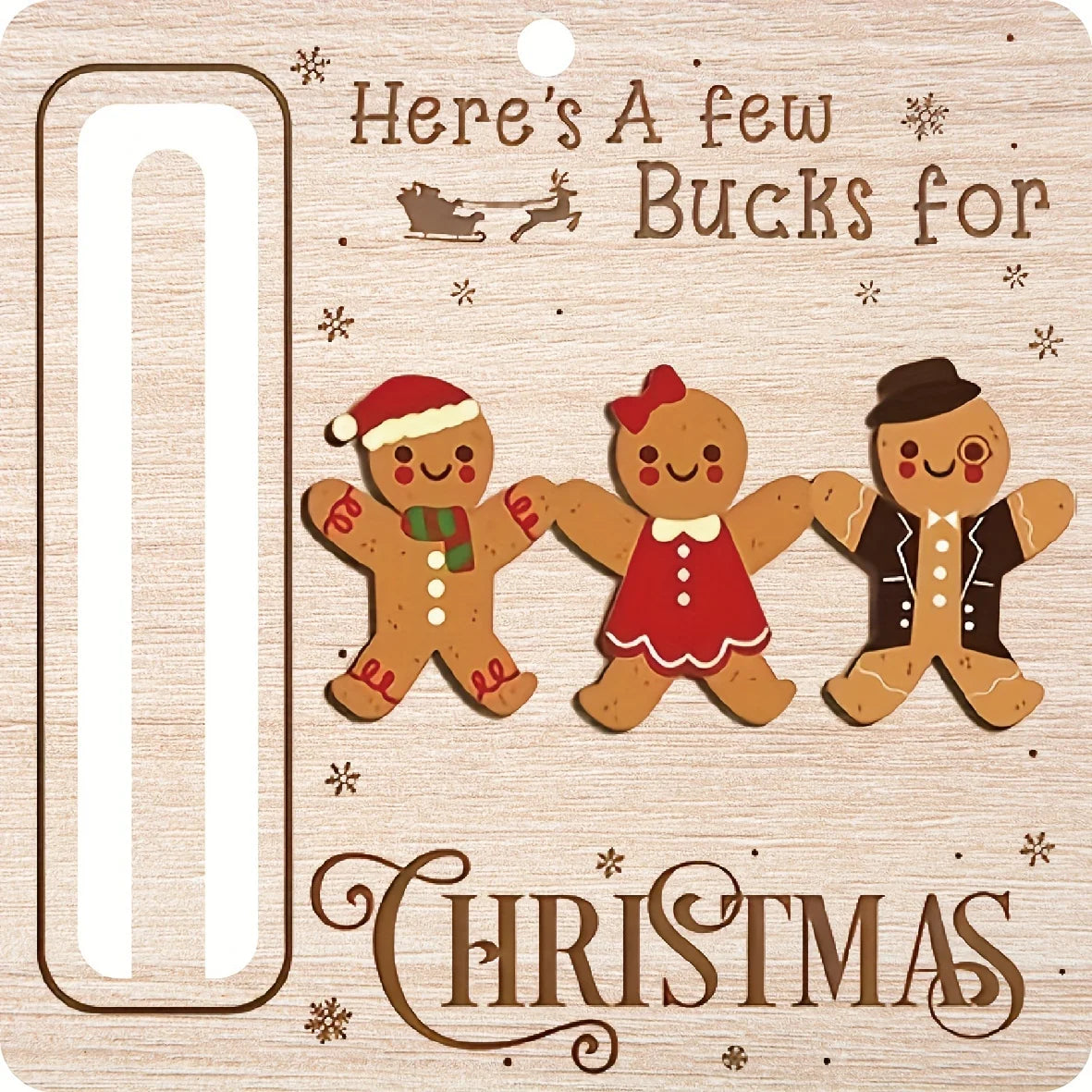 CashCraft™ Wooden Holder – Elegant Gifting Made Easy