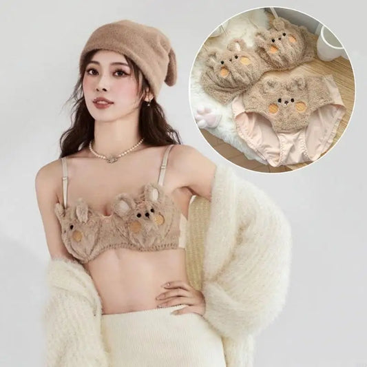 Cozy & Sexy Teddy Lingerie – Plush Fur Trim for Winter Nights!