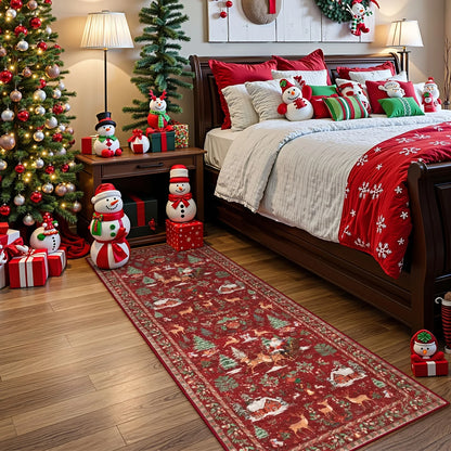 SantaStep™ – Cozy Christmas Tree Carpet Runner 🎄