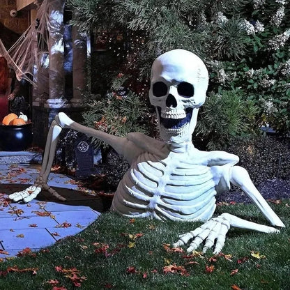 Towering Skeleton with LED Eyes & Haunting Sounds👻