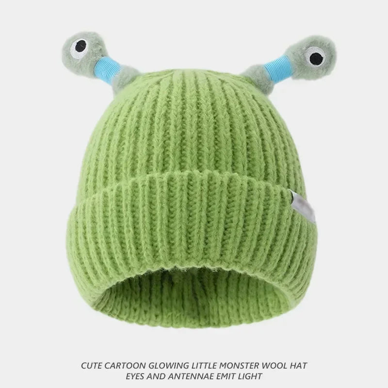 GlowMonster™ Hats - Winter Parent-Child Cute Glowing Little Monster Knit Hat