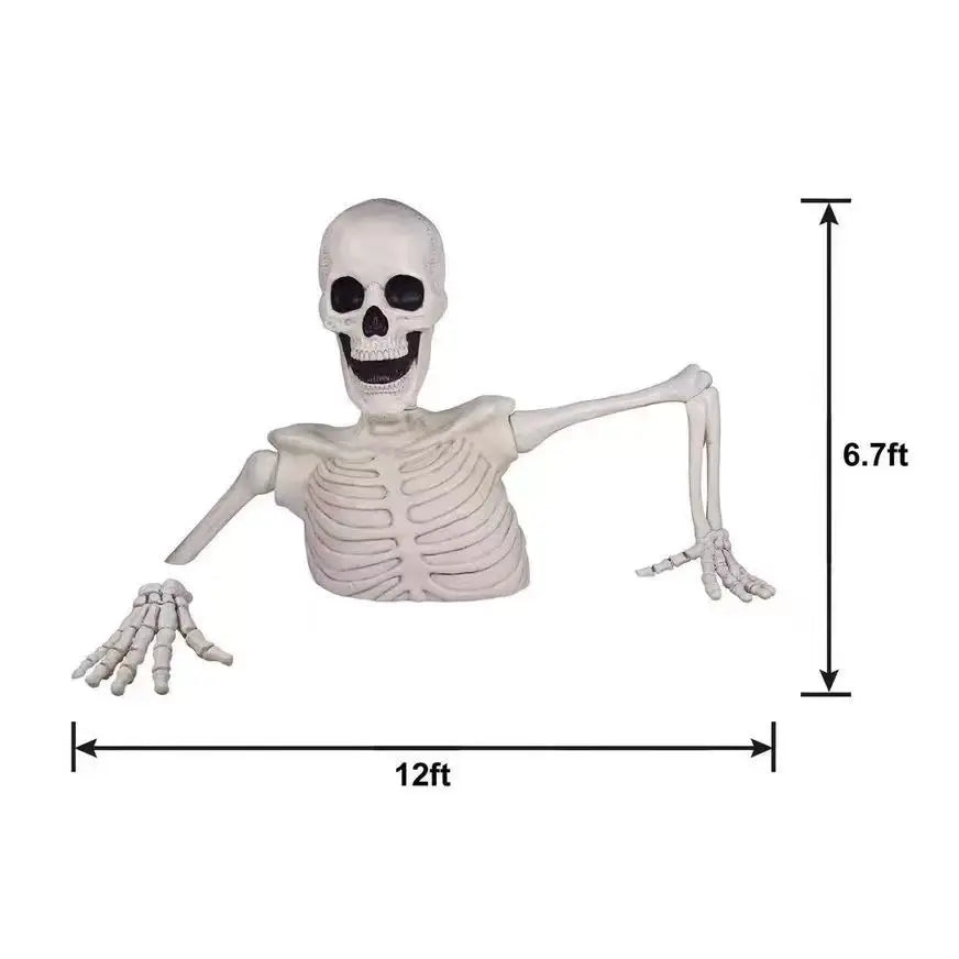 Towering Skeleton with LED Eyes & Haunting Sounds👻