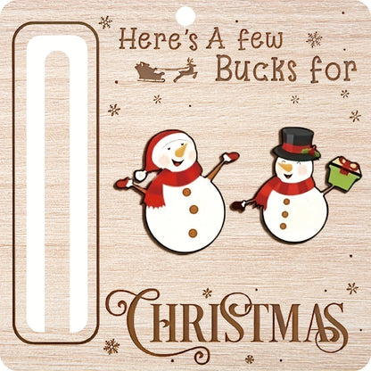 CashCraft™ Wooden Holder – Elegant Gifting Made Easy