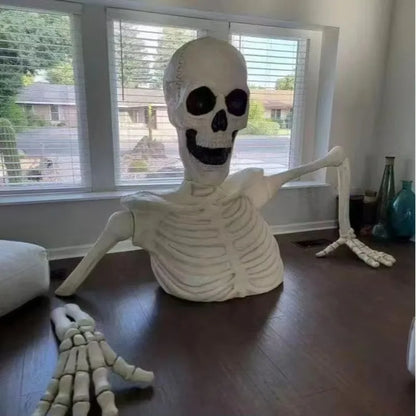 Towering Skeleton with LED Eyes & Haunting Sounds👻