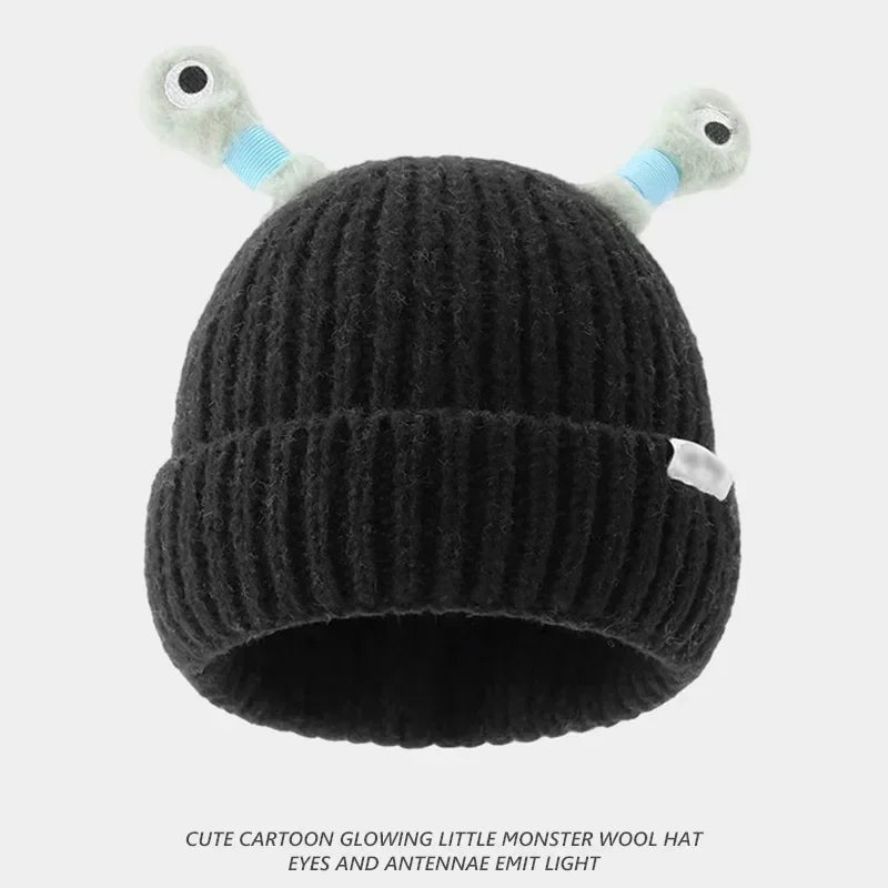 GlowMonster™ Hats - Winter Parent-Child Cute Glowing Little Monster Knit Hat