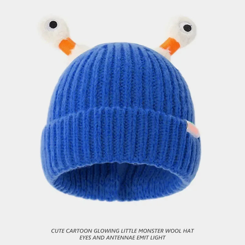 GlowMonster™ Hats - Winter Parent-Child Cute Glowing Little Monster Knit Hat