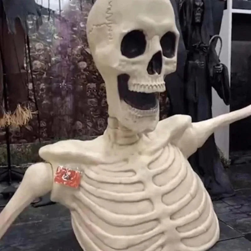 Towering Skeleton with LED Eyes & Haunting Sounds👻