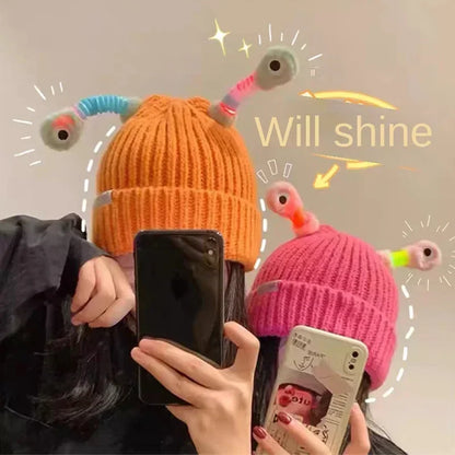 GlowMonster™ Hats - Winter Parent-Child Cute Glowing Little Monster Knit Hat