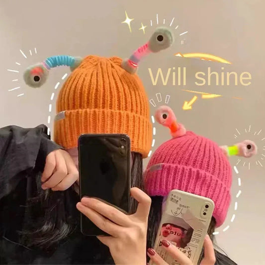 GlowMonster™ Hats - Winter Parent-Child Cute Glowing Little Monster Knit Hat